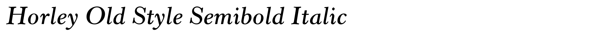 Horley Old Style Semibold Italic image